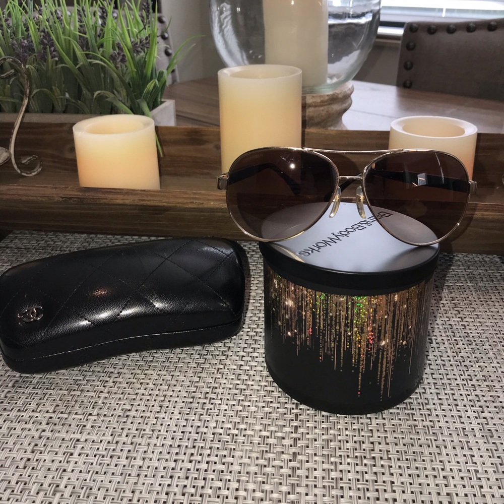 Chanel Aviator Sunglasses Authentic